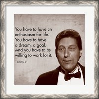 Framed Enthusiasm for Life, Jimmy V