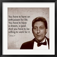 Framed Enthusiasm for Life, Jimmy V