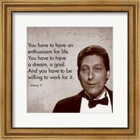 Framed Enthusiasm for Life, Jimmy V