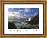 Framed Character-Crashing Waves