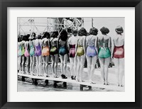 Framed Coney Island Line Up, 1935
