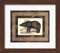 Framed Rustic Bear