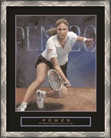 Framed Power - Tennis Player