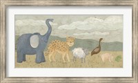 Framed Animals All in a Row I