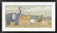 Framed Animals All in a Row I
