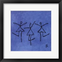 Peace - Blue Dancers Framed Print