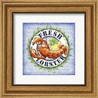 Framed Seafood Sign IV