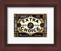 Framed Extra Choice Cigars