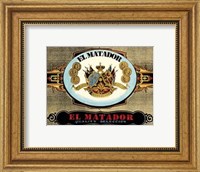 Framed El Matador Cigars