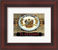 Framed El Matador Cigars
