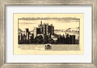 Framed Vintage Alnwick Castle