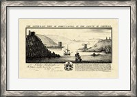 Framed Vintage Fowey Castle