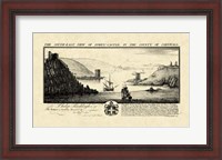 Framed Vintage Fowey Castle