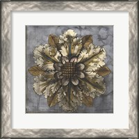 Framed Rosette & Damask I