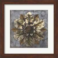 Framed Rosette & Damask I