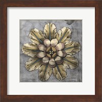 Framed Rosette & Damask II