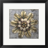 Framed Rosette & Damask II