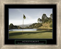 Framed Achievement-Golf Commit Yourself