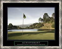 Framed Achievement-Golf Commit Yourself