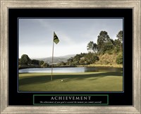 Framed Achievement-Golf Commit Yourself