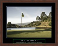 Framed Achievement-Golf Commit Yourself