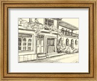 Framed B&W Sketches of Downtown III