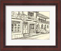 Framed B&W Sketches of Downtown III