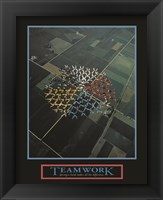 Framed Teamwork-Skydivers