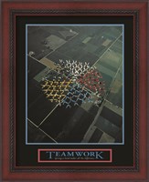 Framed Teamwork-Skydivers
