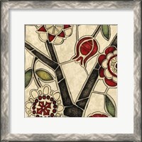 Framed Floral Mosaic I