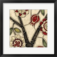 Framed Floral Mosaic I