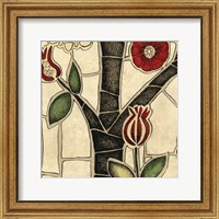 Framed Floral Mosaic III