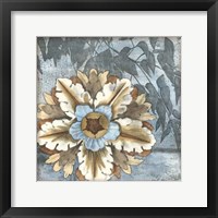 Framed Rosette with Leaves II