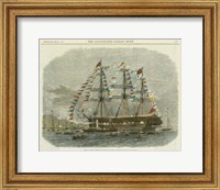 Framed Antique Clipper Ship I
