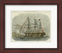 Framed Antique Clipper Ship I