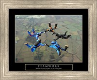 Framed Teamwork-Skydivers II
