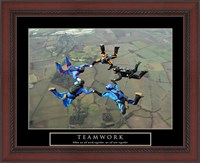 Framed Teamwork-Skydivers II