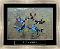 Framed Teamwork-Skydivers II