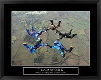 Framed Teamwork-Skydivers II