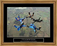 Framed Teamwork-Skydivers II