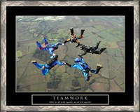 Framed Teamwork-Skydivers II