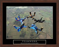 Framed Teamwork-Skydivers II