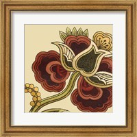 Framed Paprika Floral I
