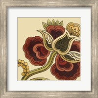 Framed Paprika Floral I