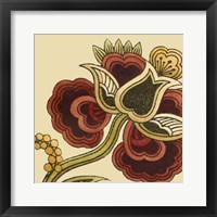 Framed Paprika Floral I