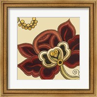 Framed Paprika Floral II