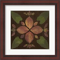 Framed Kaleidoscope Leaves III