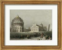 Framed Baptistry, Cathedral &Leaning Tower