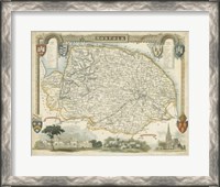 Framed Map of Norfolk