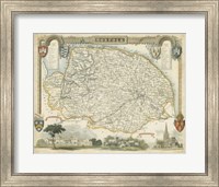 Framed Map of Norfolk